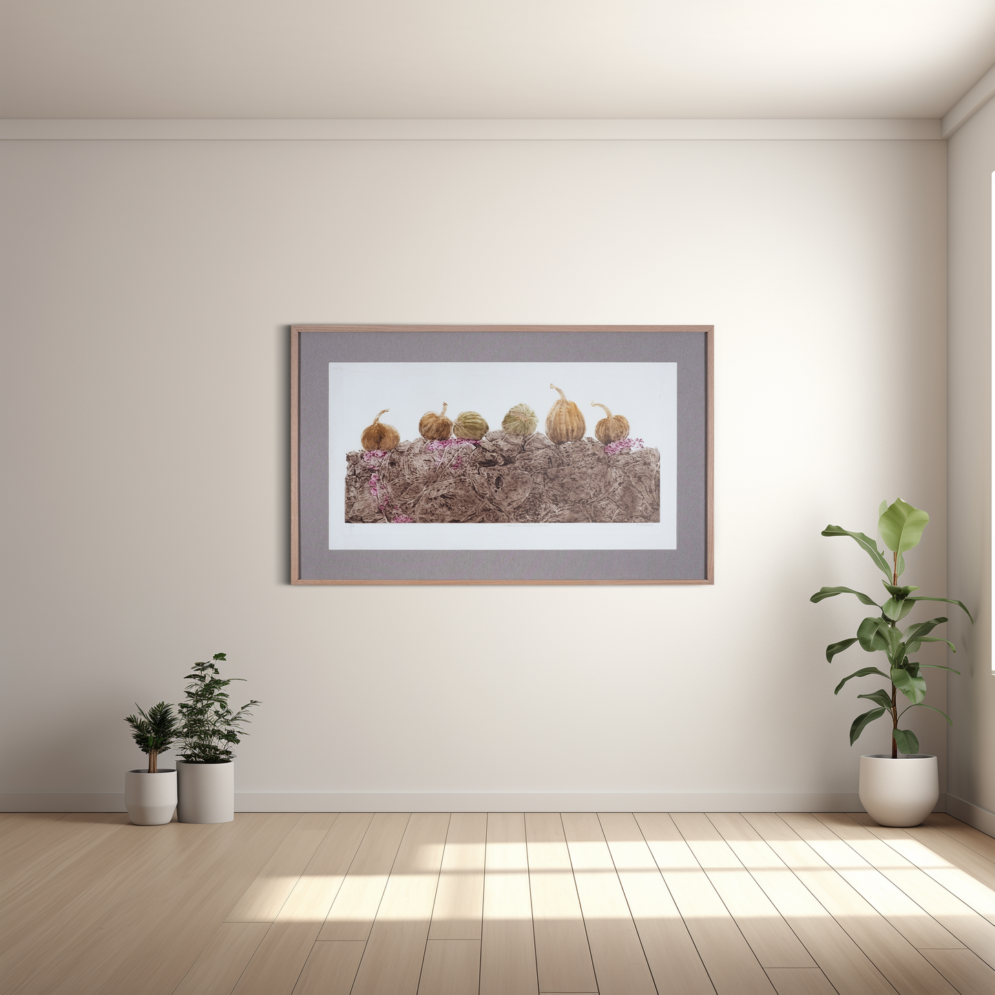 Asoleadero de calabazas